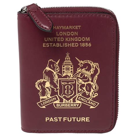 Burberry passport wallet